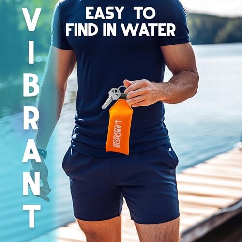 Anchor Glasses Straps Floating Keychain Waterproof – XL Size – Floats 12 Keys – Bright Visibility