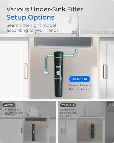 Waterdrop 15UA Under Sink Water Filter System, 19000 Gallons, 2 Years