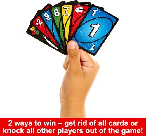 Mattel Games UNO Show ‘em No Mercy Card Game in Storage Tin,Ages 7+