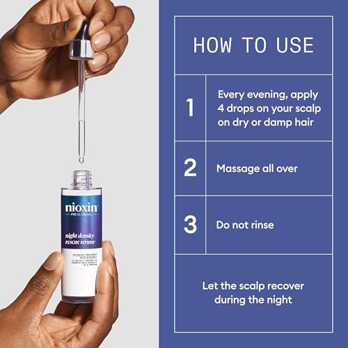 Nioxin Hair Night Density Rescue Serum + Density Defend Diamax Advanced