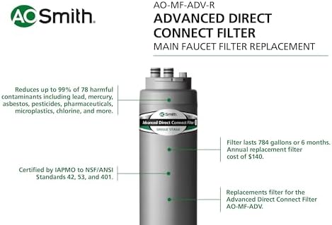 A. O. Smith AO-MF-ADV-R Replacement Filter | Advanced Direct Connect