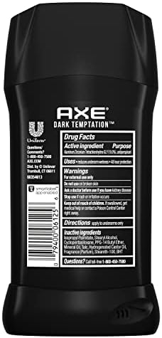 AXE Antiperspirant Stick For Men Dark Temptation Fresh Scent 2.7oz 4 Count