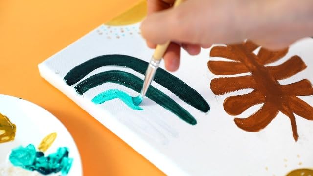 Paint Brushes Set of 24 Pieces with Canvas Brush Case