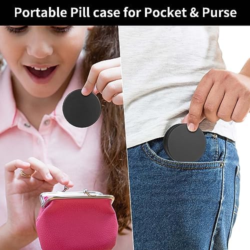 Portable Pill Case Pill Box Daily - Waterproof Single Metal Pill Organizer