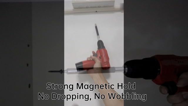 ChgImposs 3pcs/set Scalable Magnetic Screw Drive Guide Drill Bit Tip Holder, 3.15"/4.72"/5.51"(80/120/140mm) Screwdriver Bit Holder Extension Bar Adapter, Drill Bit Guide Rod Adapter