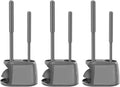 SetSail Toilet Brush and Plunger Set, Semi-Hidden Toilet Plungers, Black