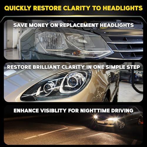Meguiar's PlastX Clear Plastic Polish Headlight Restoration Polish, 10 Oz