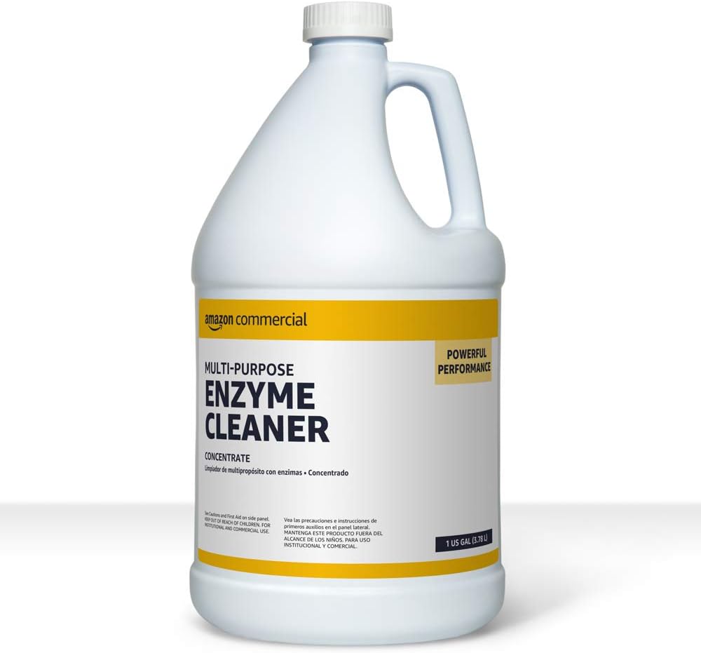 AmazonCommercial Multi-Purpose Enzyme Cleaner, Stain & Odor Remover, Pet Stain Remover, 1-Gallon, 1-Pack