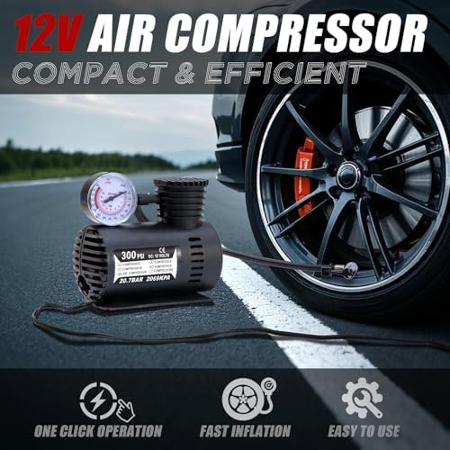 Car Emergency Roadside Assistance Kit with Jumper Cables Tire Inflator Automotive Kit for Car Vehicle