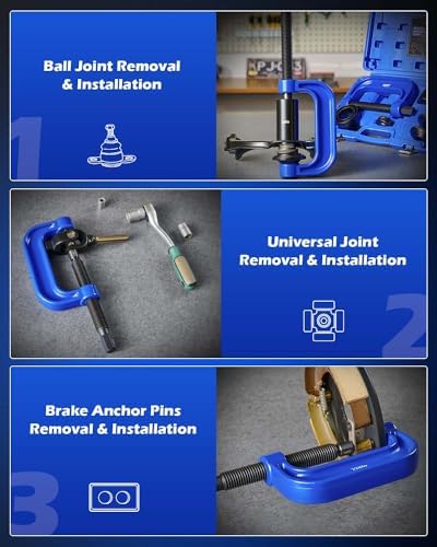 OMT Ball Joint Press Kit, Ball Joint Removal Tool with 4x4 Adapters