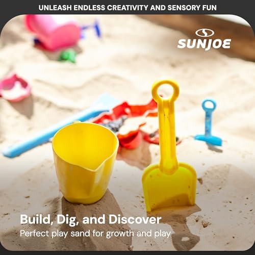 Sun Joe Silica Play Sand for Sandbox, Ultra Fine, PLYSAND50