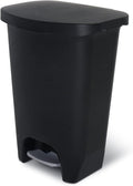 Glad Premium Trash Can with Clorox Odor Protection, 13 Gallon, Black