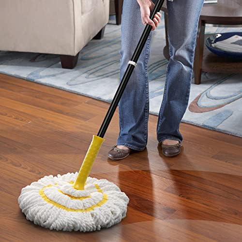 Self-Wringing Twist Mop, Microfiber Mop for Floor Cleaning, 57" Long Handle