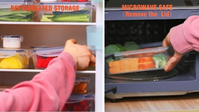 52 PCS Food Storage Containers with Lids Airtight (26 Lids & 26 Containers)