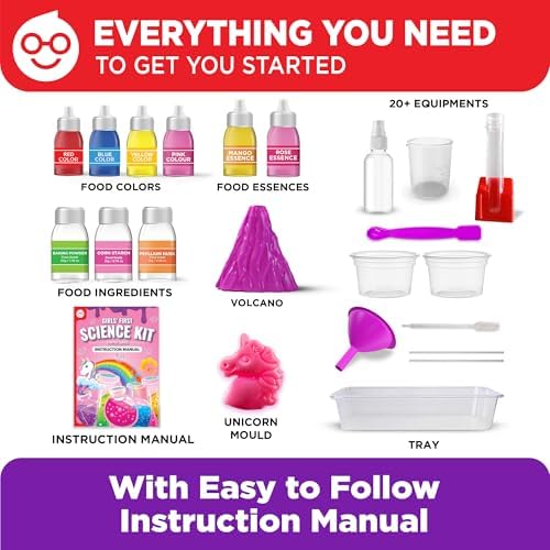 Doctor Jupiter Girls' First Science Experiments Kit for Kids Ages 4+