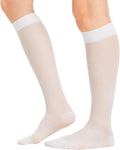 BSERA 2 Pairs Sheer Compression Socks for Women 15-20 mmHg Knee High