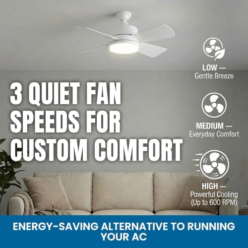 SOCKET BREEZE 15.4" Socket Fan Light Celing Fan with Remote Control