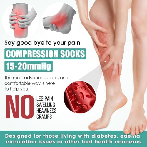 3 Pack Medical Compression Sock-Compression Sock For Women and Men Circulation -Best for Running,Nursing,Athletic Sports