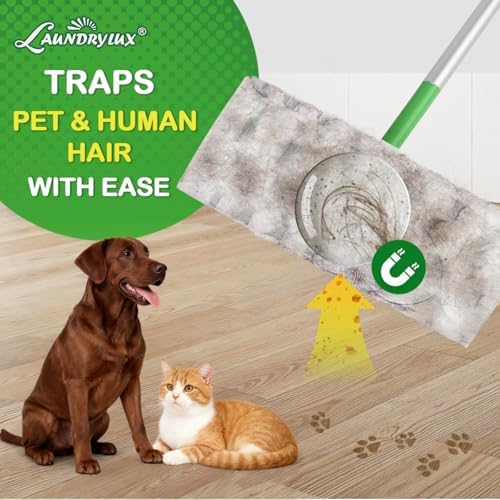 LAUNDRYLUX Heavy Duty Dry Sweeping Cloths Compatible with Swiffer Sweeper