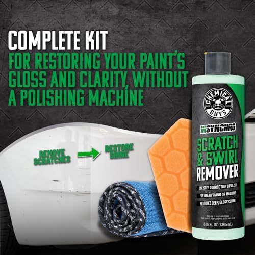 Chemical Guys, Insynchro Scratch & Swirl Remover Hand Polishing Kit, 8 oz