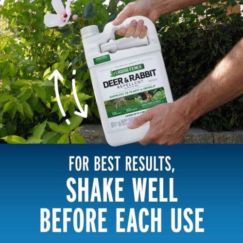 Liquid Fence Deer and Rabbit Repellent Ready-to-Use Spray, 1 Gallon
