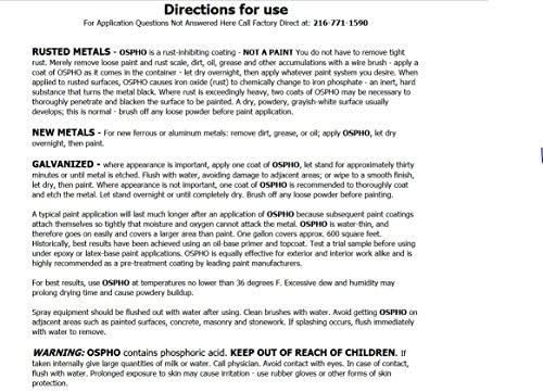 Ospho 605 Metal Treatment, 32 Fl Oz (Pack of 1)
