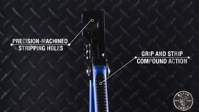 Klein Tools 11063W Wire Cutter/Stripper, Heavy Duty Automatic Tool for 8-20 AWG Solid and 10-22 AWG Stranded Electrical Wire