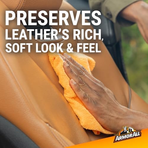 Armor All Car Leather Cleaner Spray with Beeswax, 16 Fl Oz