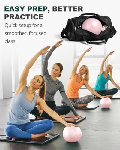 Trideer Yoga Ball for Exercise, Pregnancy, Physical Therapy, Pump Included