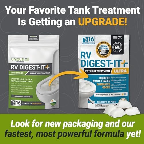 Unique RV Digest-It Ultra Drop-In Pods RV Tank Treatment, 16 Count