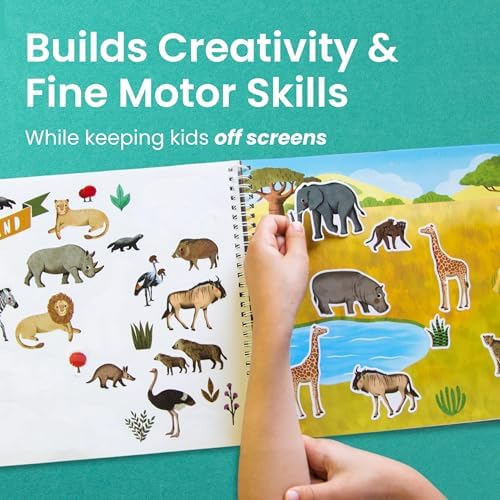 Cupkin Animal Habitats Coloring & Sticker Activity Book | 500+ Stickers