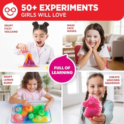 Doctor Jupiter Girls' First Science Experiments Kit for Kids Ages 4+