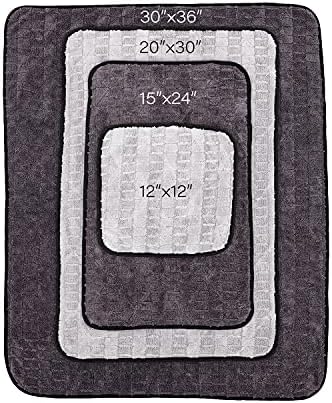 The Rag Company Gauntlet Car Drying Towel, Ice Grey/Grey, 15x24 in, 2-Pack