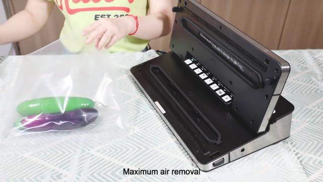 Bonsenkitchen Precut Vacuum Sealer Bags 200 Quart 8" x 12", BPA Free