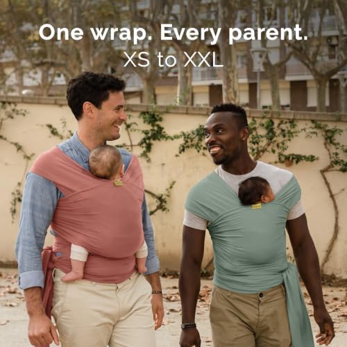 Boba Baby Wrap Carrier - Stretch Cotton Newborn Sling, Sage Green