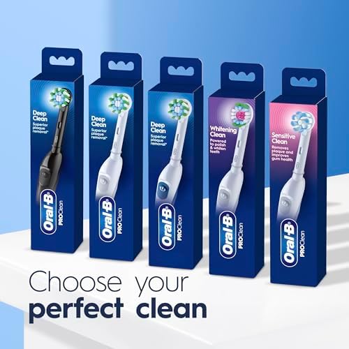 Oral-B Pro 100 3D White, Battery Toothbrush, White