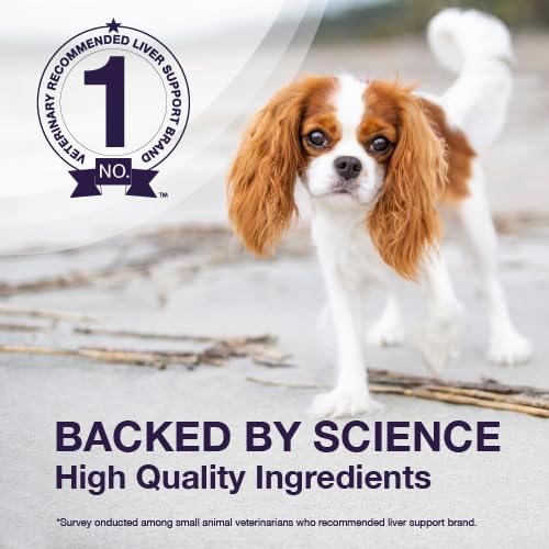 Nutramax Denamarin Liver Supplement for Dogs, Chewable Tablets, 30ct | Liver Support for Dogs, contains S-Adenosylmethionine (SAMe) + Milk Thistle Silybin, All Ages & Sizes, Chewable Tablets