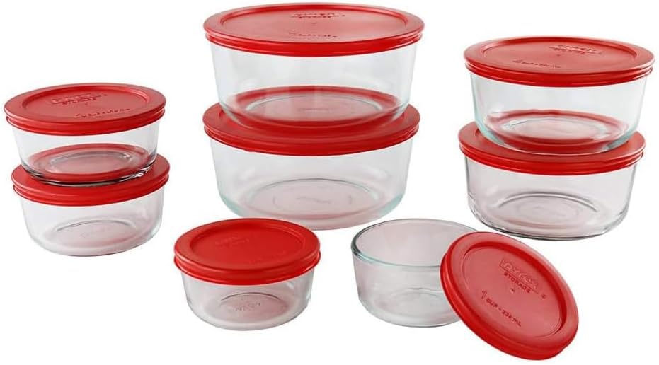 Pyrex Simply Store (12-Pack) Glass Food Storage Containers Set