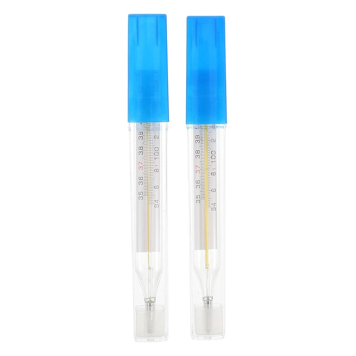 2Pc Glass Oral Temperature Adult: Free Clinic Armpit Fast Reading Fever Indicator