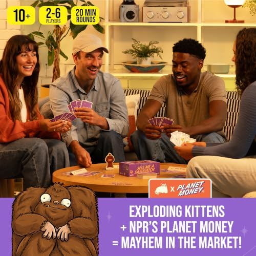 Exploding Kittens Sell Me a Sasquatch, 2-6 Players, Age 10+ Strategy Game