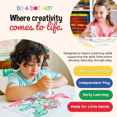Do A Dot Art! Markers 6-Pack Rainbow Washable Paint Markers