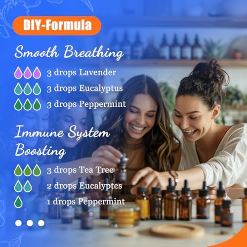 HIQILI Top 16 Essential Oils Set for Skin, Aromatherapy & Home Use