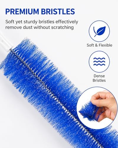 2 Pcs Fan Cleaning Brush, Bendable Micorfiber Crevice Duster Cleaner