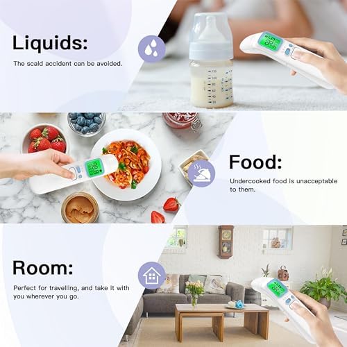 Ear & Forehead Thermometer for Adults, Kids & Baby, 1s Fast and Accurate