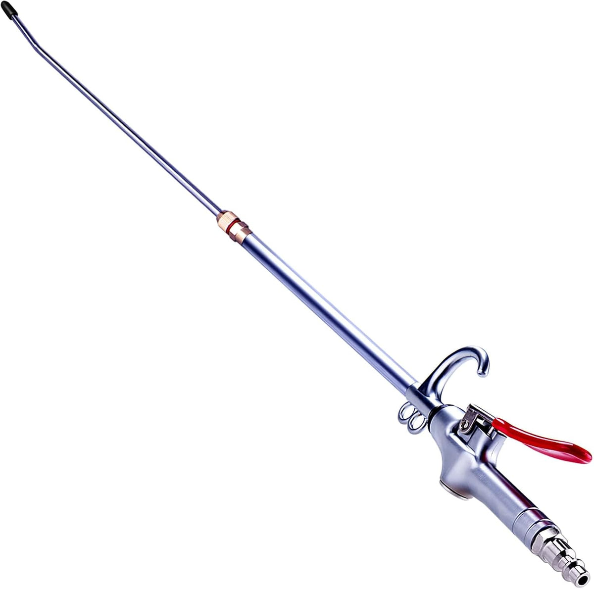 High Volume Industrial Air Blow Gun, 17-26 Inch Extensible Steel Nozzle