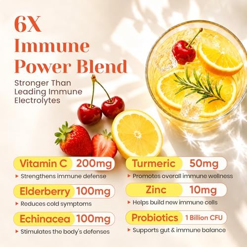 Venture Pal Sugar Free Hydration Packets+Immune-Liquid Daily IV Drink Mix