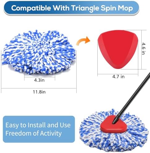 RinseClean Spin Mop Replacement Head for O Ceda RinseClean Dual System