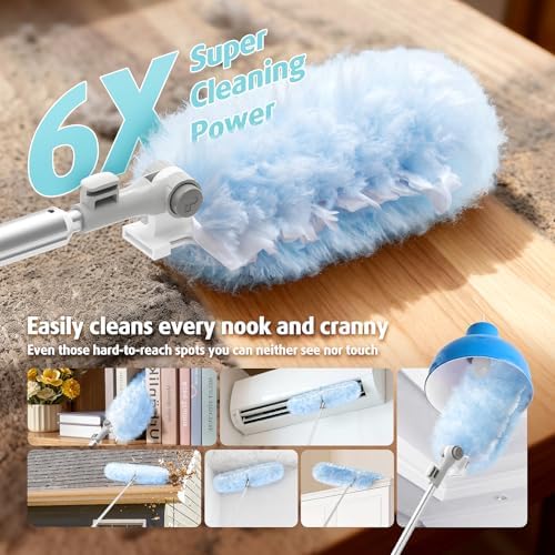 AIR U+ 6ft Extendable Duster with 20 Refills for Swiffer Dusters