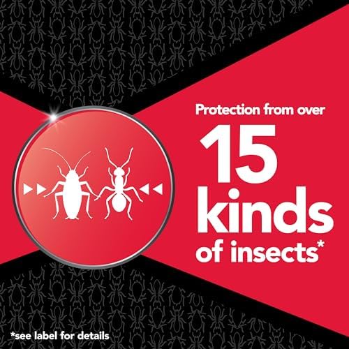Raid MAX Perimeter Protection Ant & Roach Killer Spray, Prevents Bugs by Killing for Up to 18 Months, Indoor and Outdoor Use, 22oz