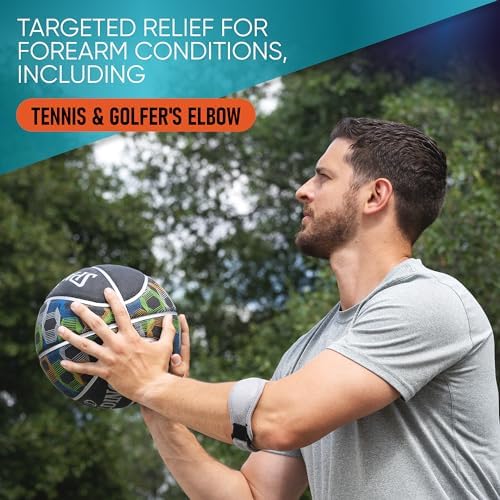 2-Pack Tennis Elbow Brace for Men & Women, Golfer's Elbow Support Strap